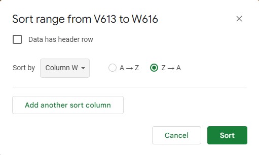 Google Sheets: How to sort your data in alphabetical or numerical order