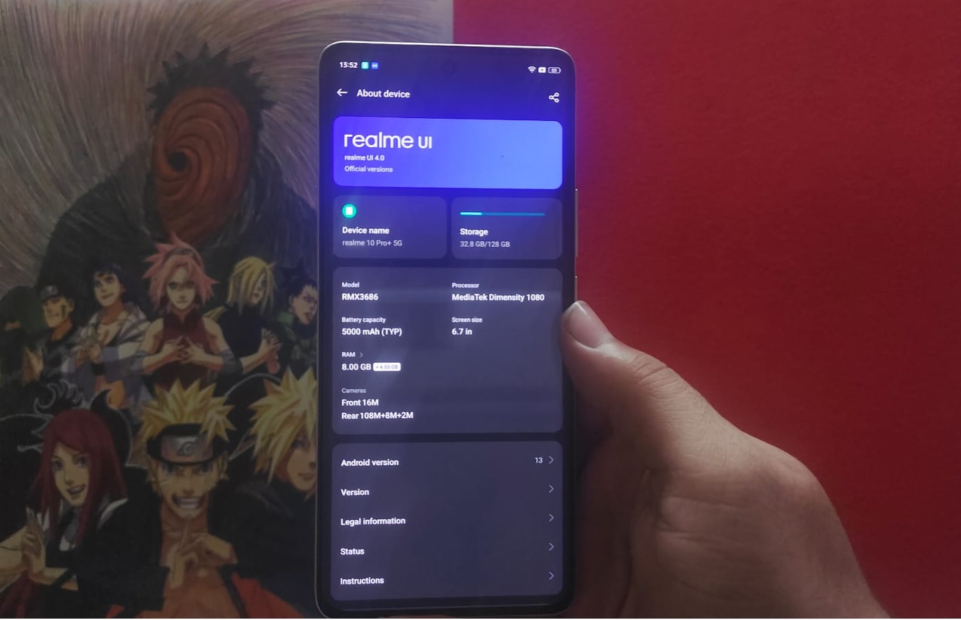 Realme 10 Pro 5G / 10 Pro Plus 5G 8+256 GB / 12+256 GB Free Tempered Glass and Cover