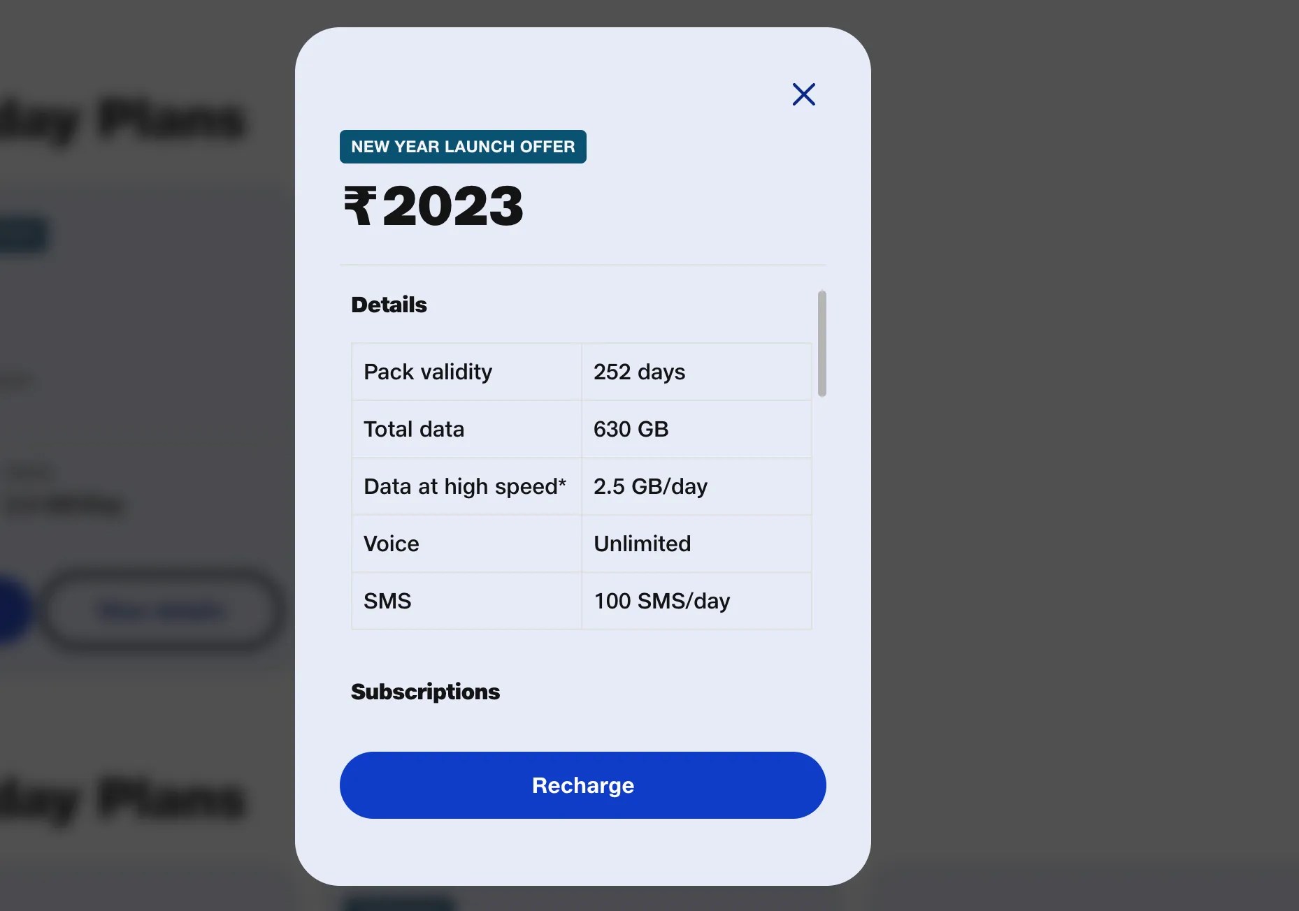Jio New Year Launch Offer