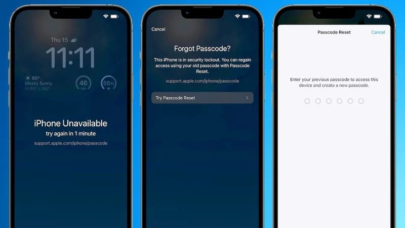 iOS 17 Undo Passcode
