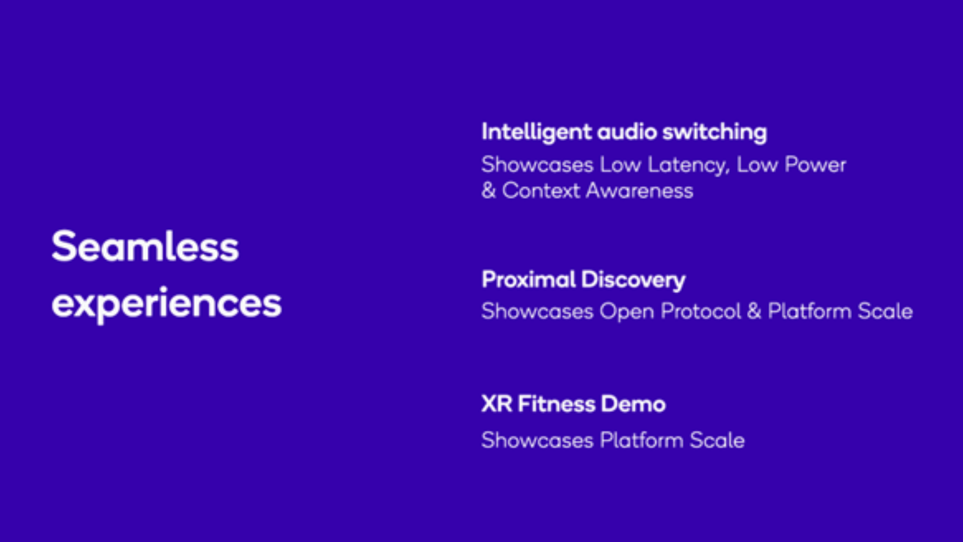 Snapdragon Seamless Features