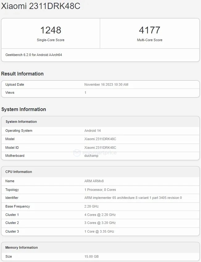 Redmi K70 appears on Geekbench with Dimensity 8300; Could launch in India as Poco F6