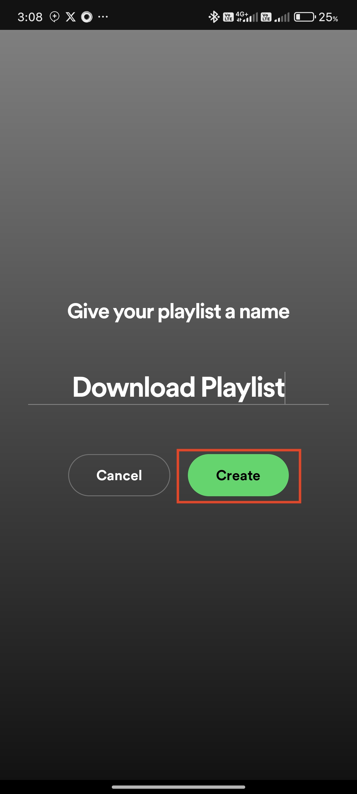 create playlist