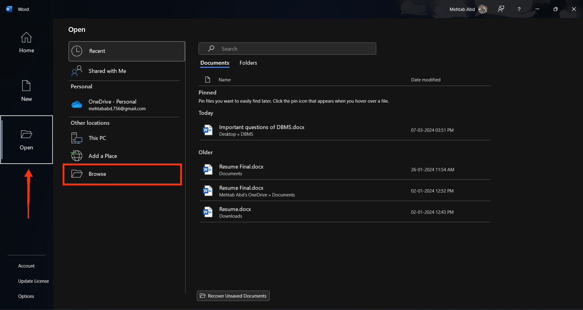 وثيقة مفتوحة