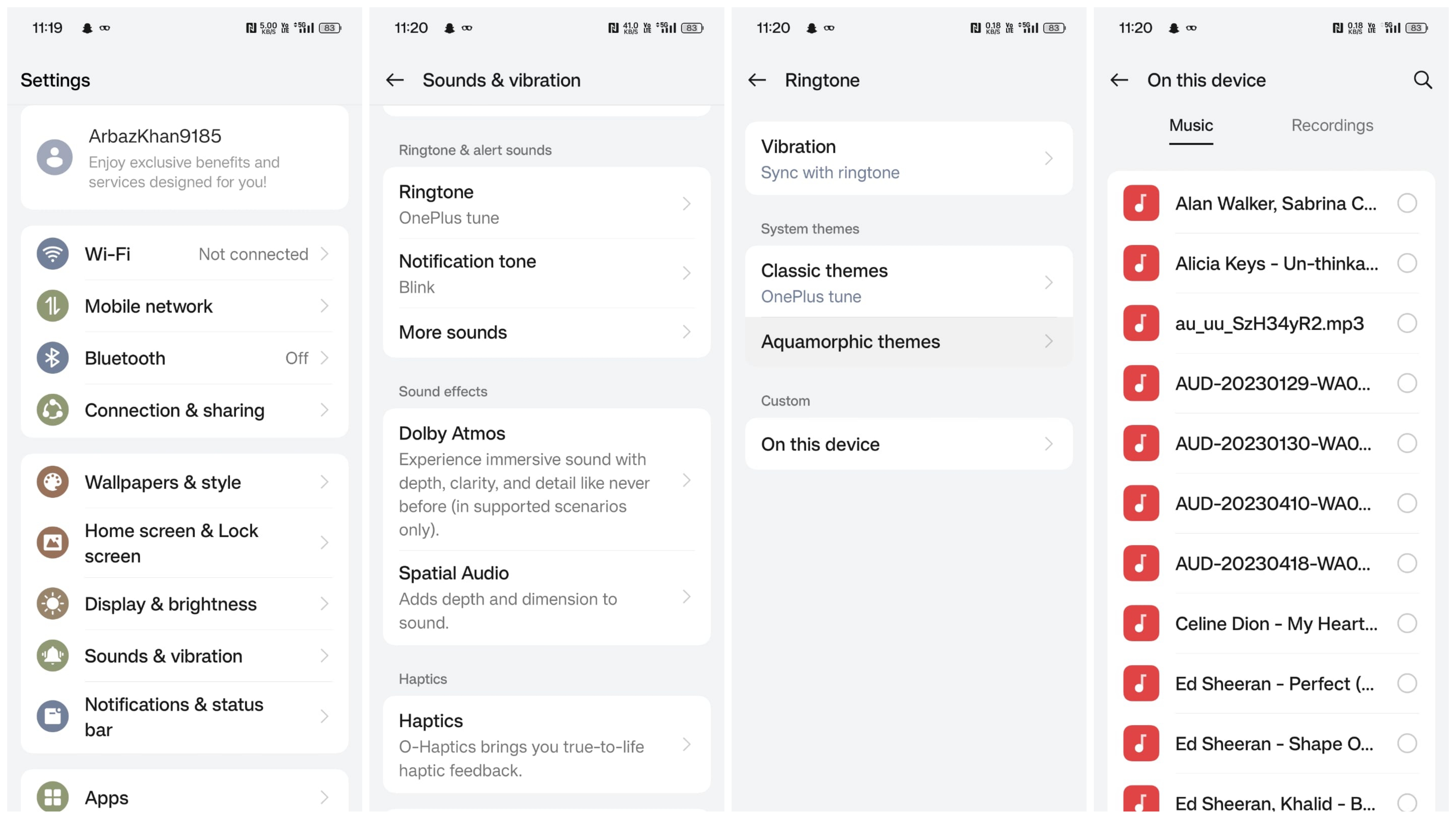 OnePlus / OPPO / realme change ringtone