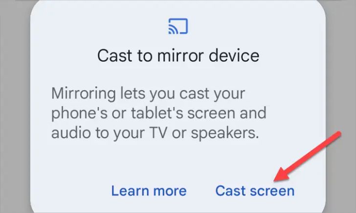 how to mirror android screen to tv