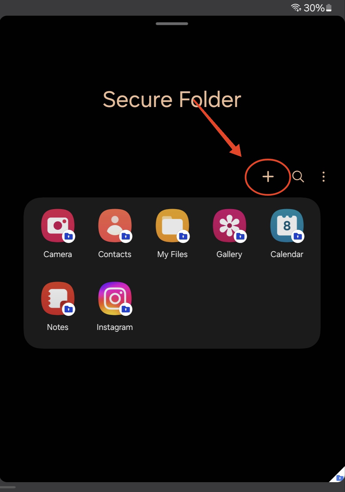 secure folder plus icon