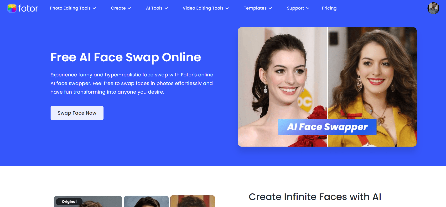 Fotor AI Face Swap