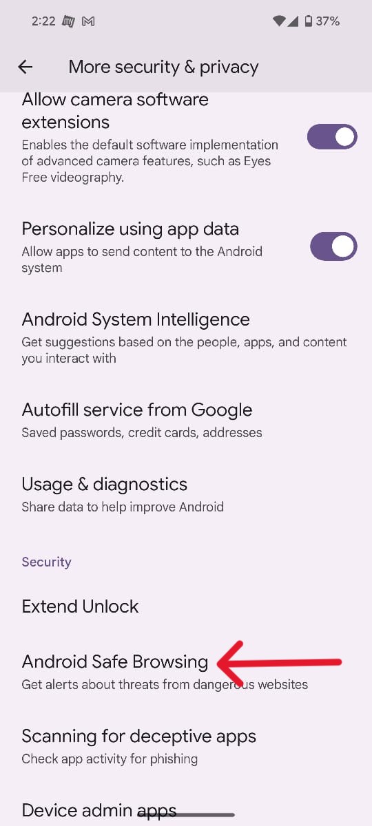 एंड्रॉइड फीचर्स