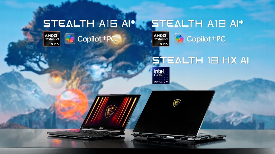 MSI Stealth A16 and AI18 AI+ copilot PC