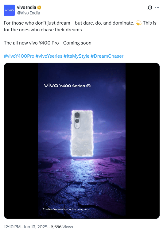 Vivo Y400 Pro Teaser
