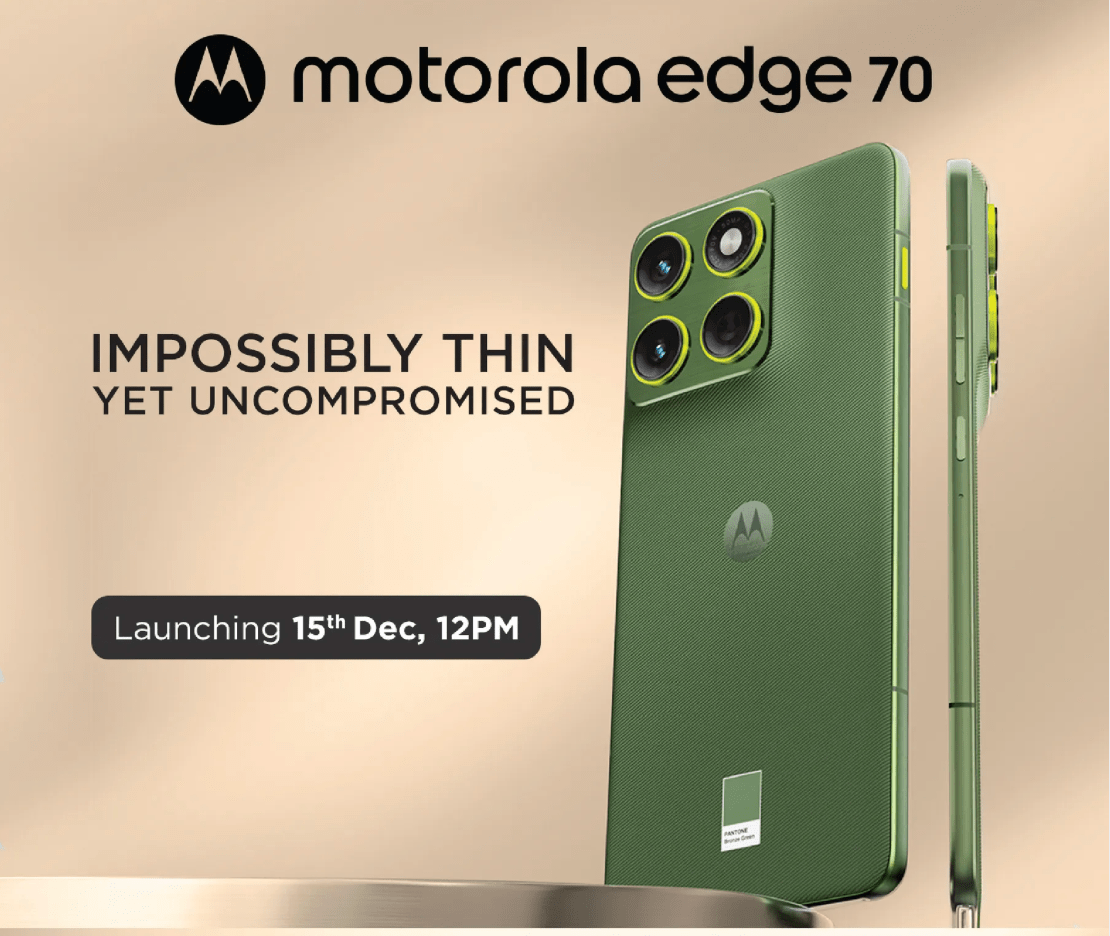 Motorola Edge 70 launch date confirmed