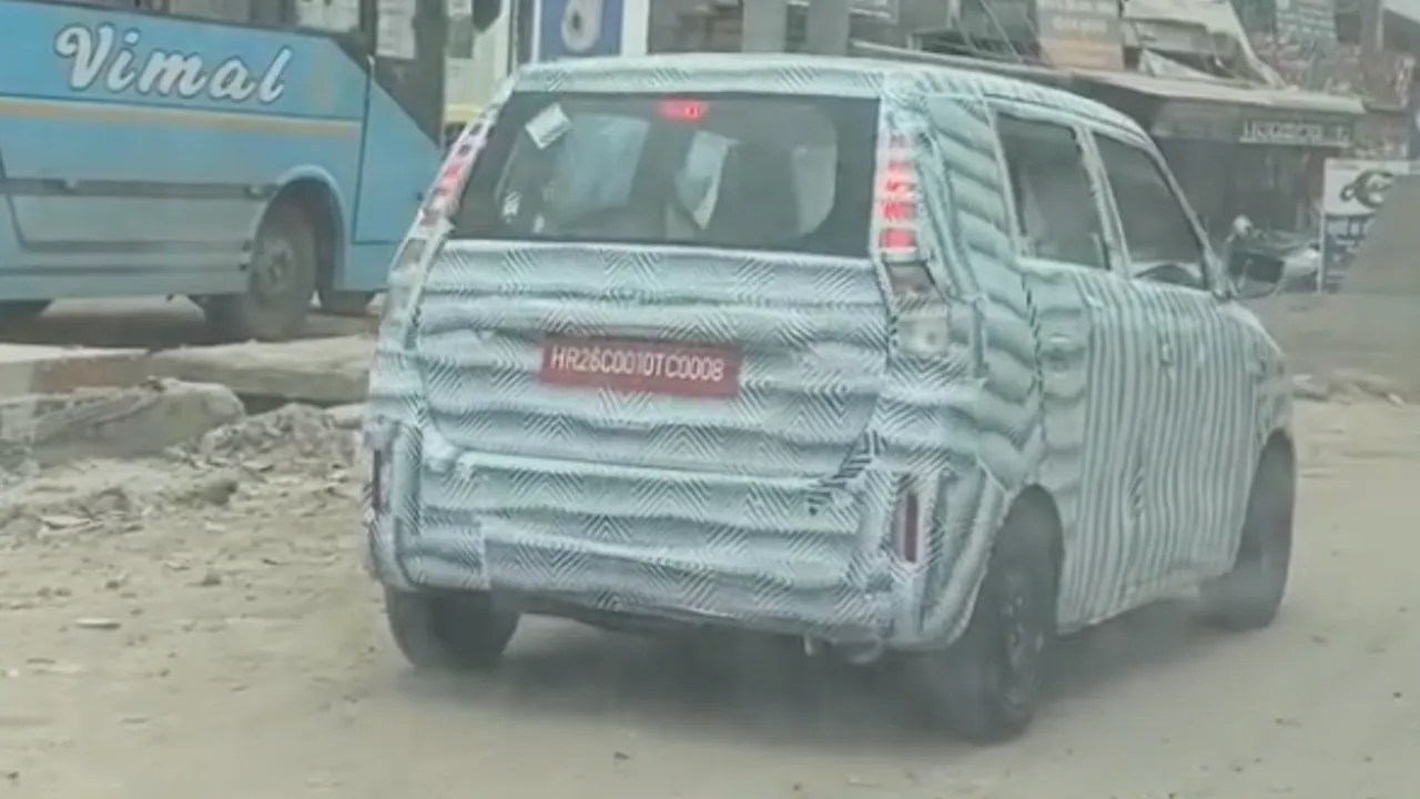 Maruti Wagon R Facelift spied 