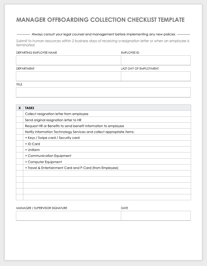 Essential Employee Offboarding Guide Smartsheet