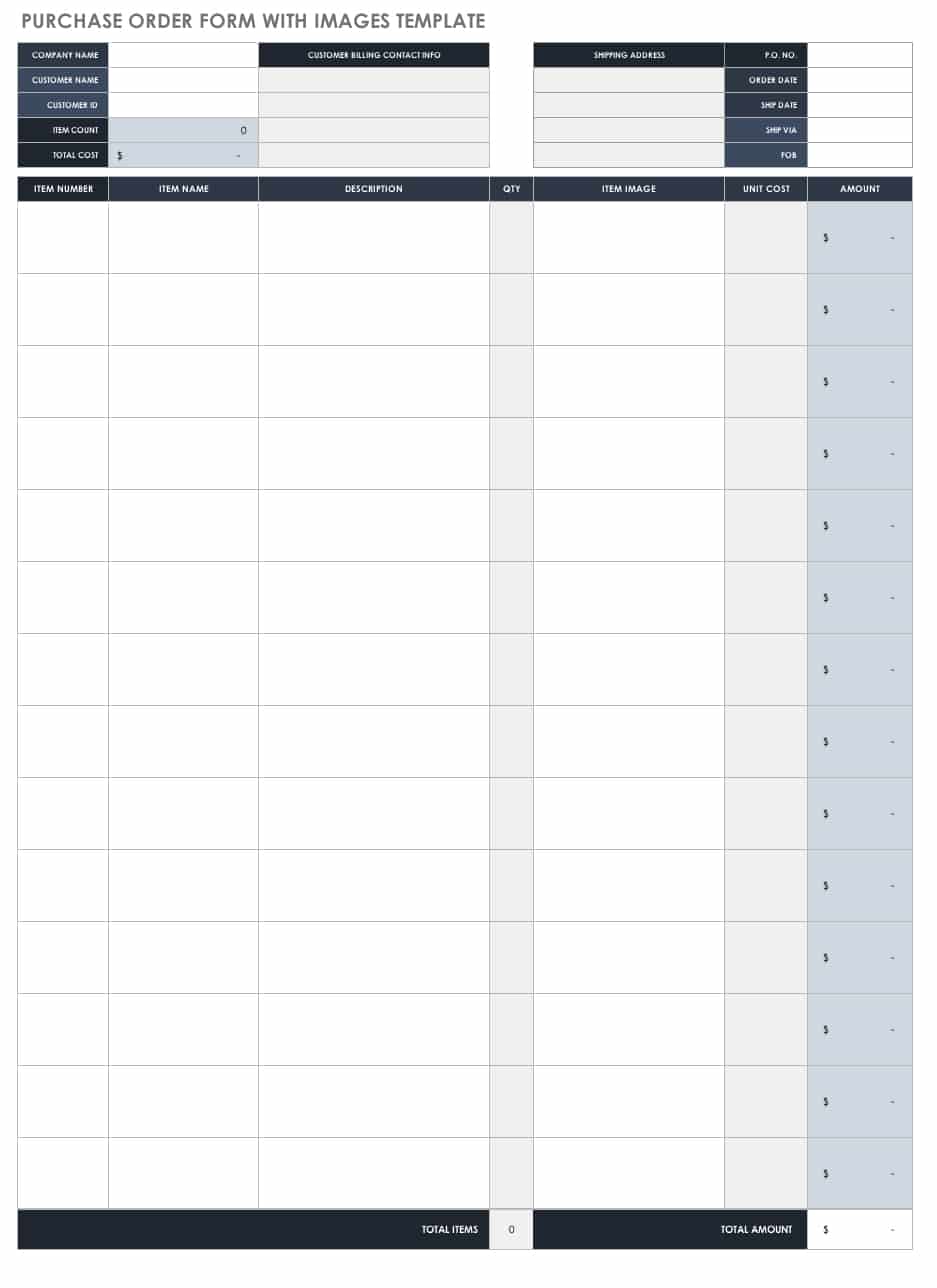 Retail Order Form Template