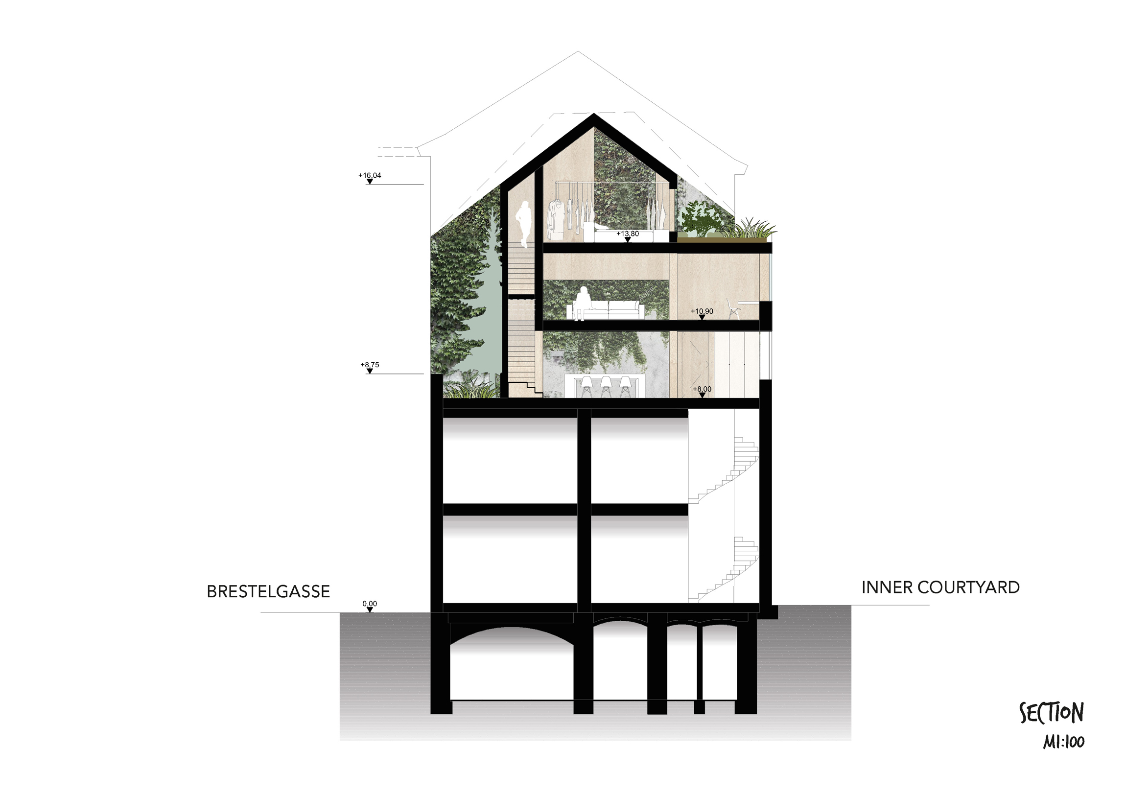 Urban Tree House Section