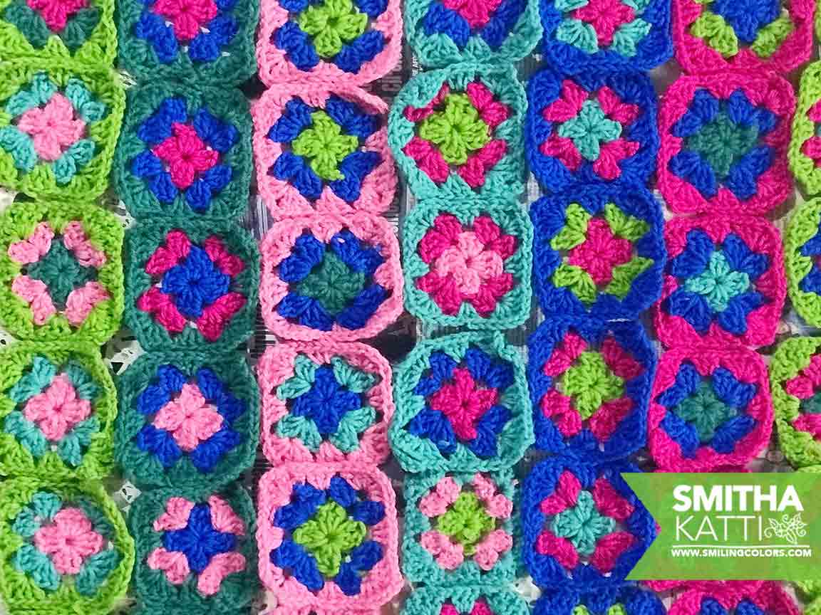 Granny Squares 10x10 Fabric