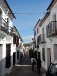 A street in Grazalema. Note the iron bars on the window. They are there more to indicate wealth than for protection.