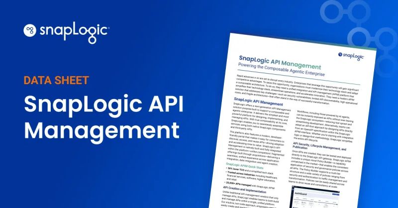 Snaplogic Api Management Snaplogic - Best Light Images in 8K