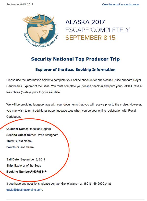 Online Check In With Royal Caribbean Snfc Incentive Trips