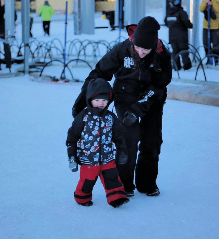 Nadia and Lincoln at Cardrona.