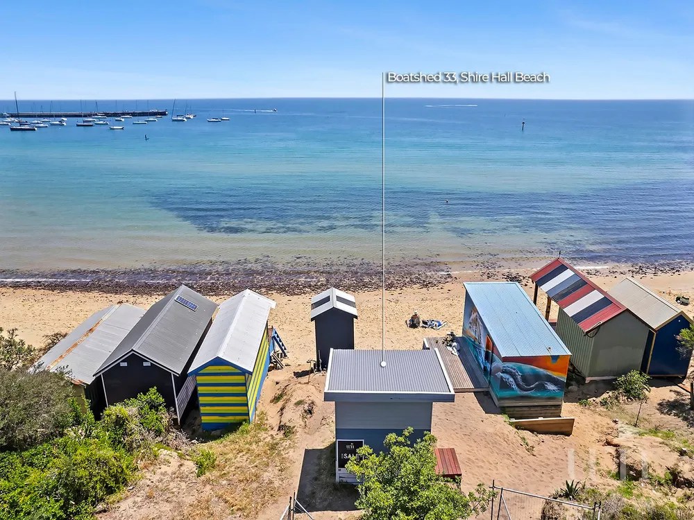Beach shed in the Mornington Peninsula.