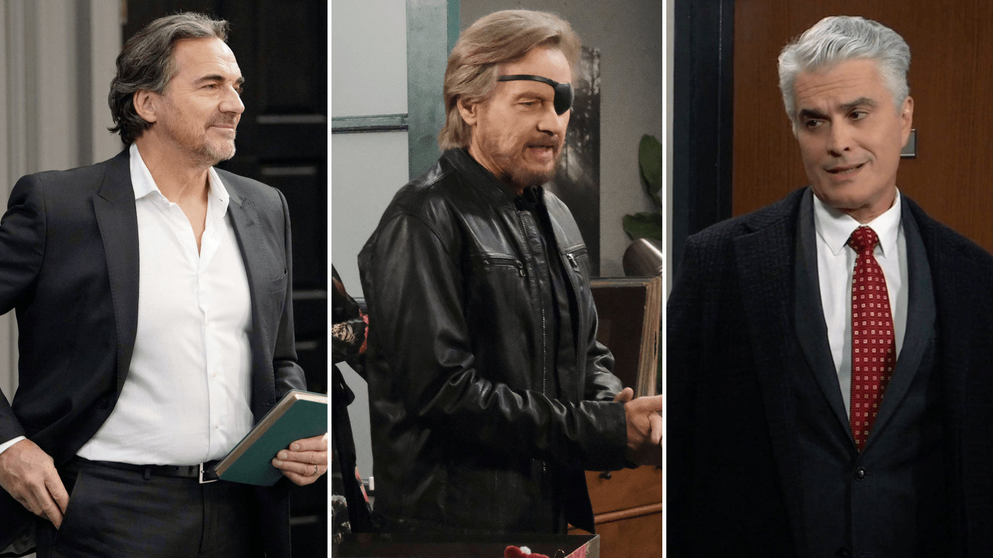 composite shot of B&B's Ridge, DAYS's Steve and GH's Ric