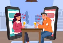 Swipe-Worthy Dating Profile Bios That’ll Make You Stand Out Illustration of a mobile dating app interface featuring user profiles, swipe icons, and heart symbols, indicating dating profile bios mark the first impression, thereby representing modern online dating culture.