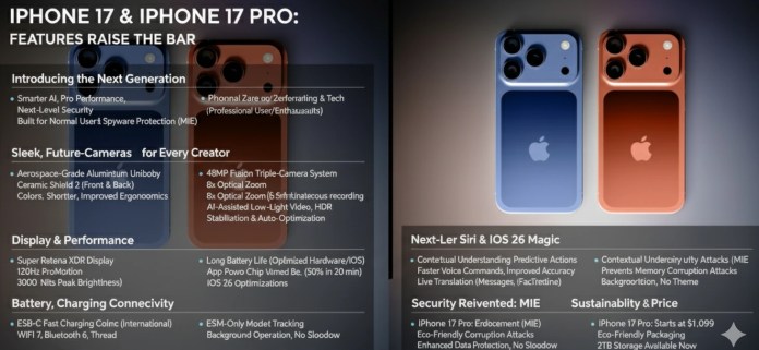 Apple IPhone 17 features