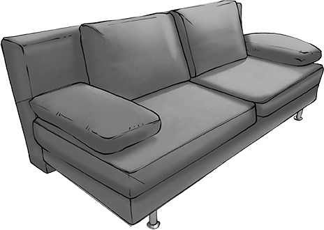 Kissen depot sofakissen muster beige weiß lila retro. Dauerschlafsofa mit Matratze. - Sofadepot