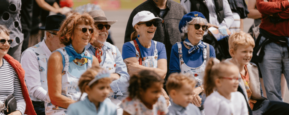 The audience at SO Festival Mablethorpe enjoying a performance