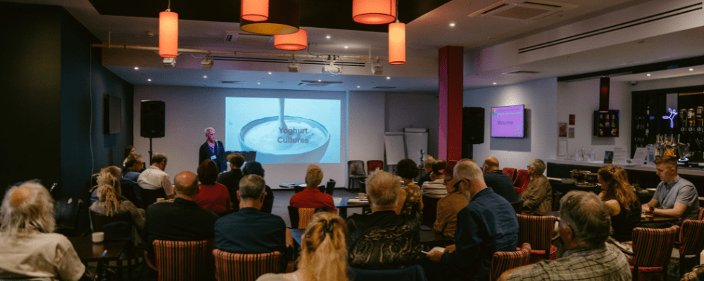 People sat in a conference for seascape 2025 at SO Festival