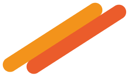 Two tone orange color lines.