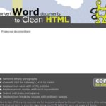Word2cleanhtml - convertir de Word a HTML