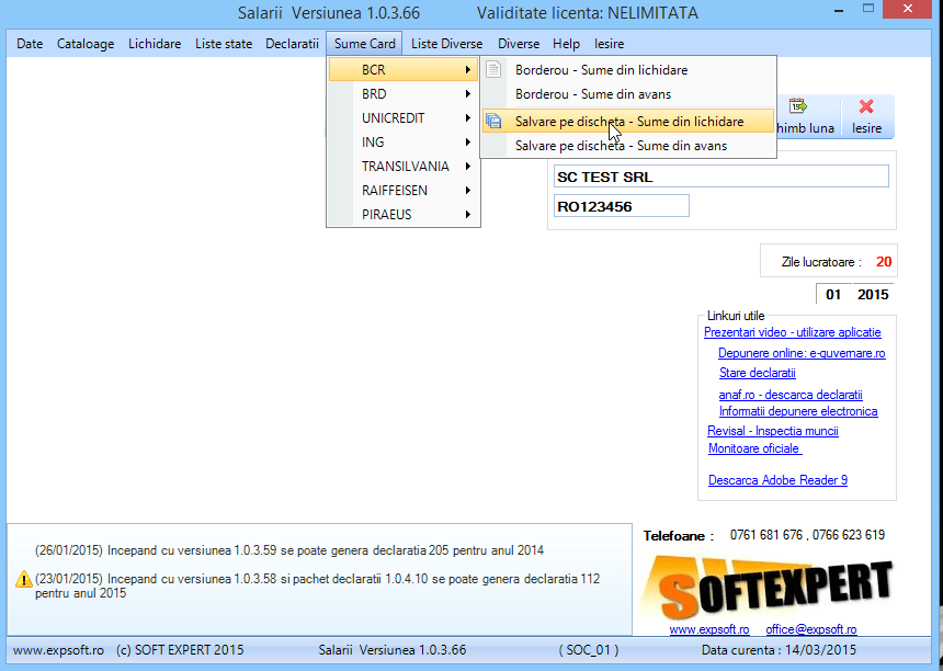 Calitatea de asigurat casmb prin depunerea următoarelor documente:. Program Salarii Software Salarizare Declaratia 112