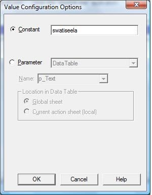 QTP Parameterization datatable