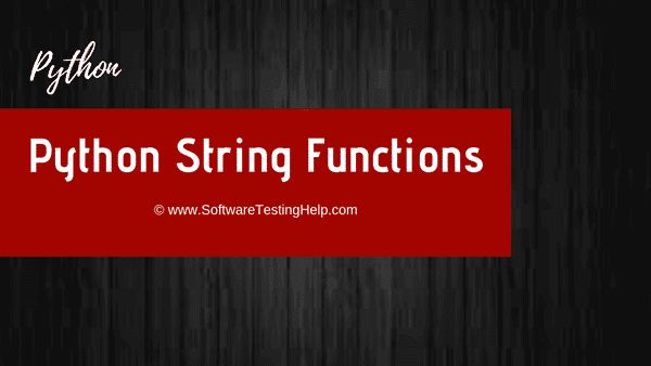 Python String Functions - Professional Minimal Art - 4K