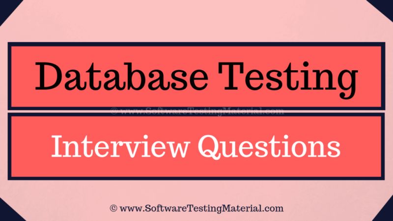 Database Testing Tutorial With Database Testing Interview Questions - Best Space Photos in Desktop