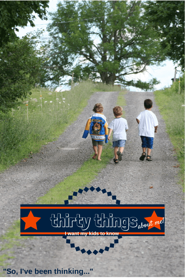 Thirty Things About Me