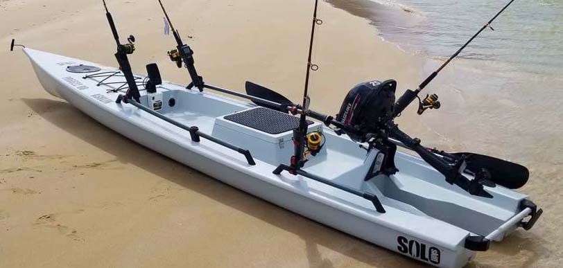 One of the drawbacks to using a pedal drive system is the extra clearance needed under the boat. Solo Skiff - A DIY rigging dream boat. | Solo Skiff