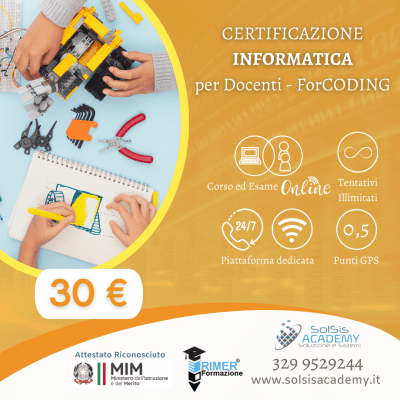 Corso e Certificazione ForCODING - 200 ore