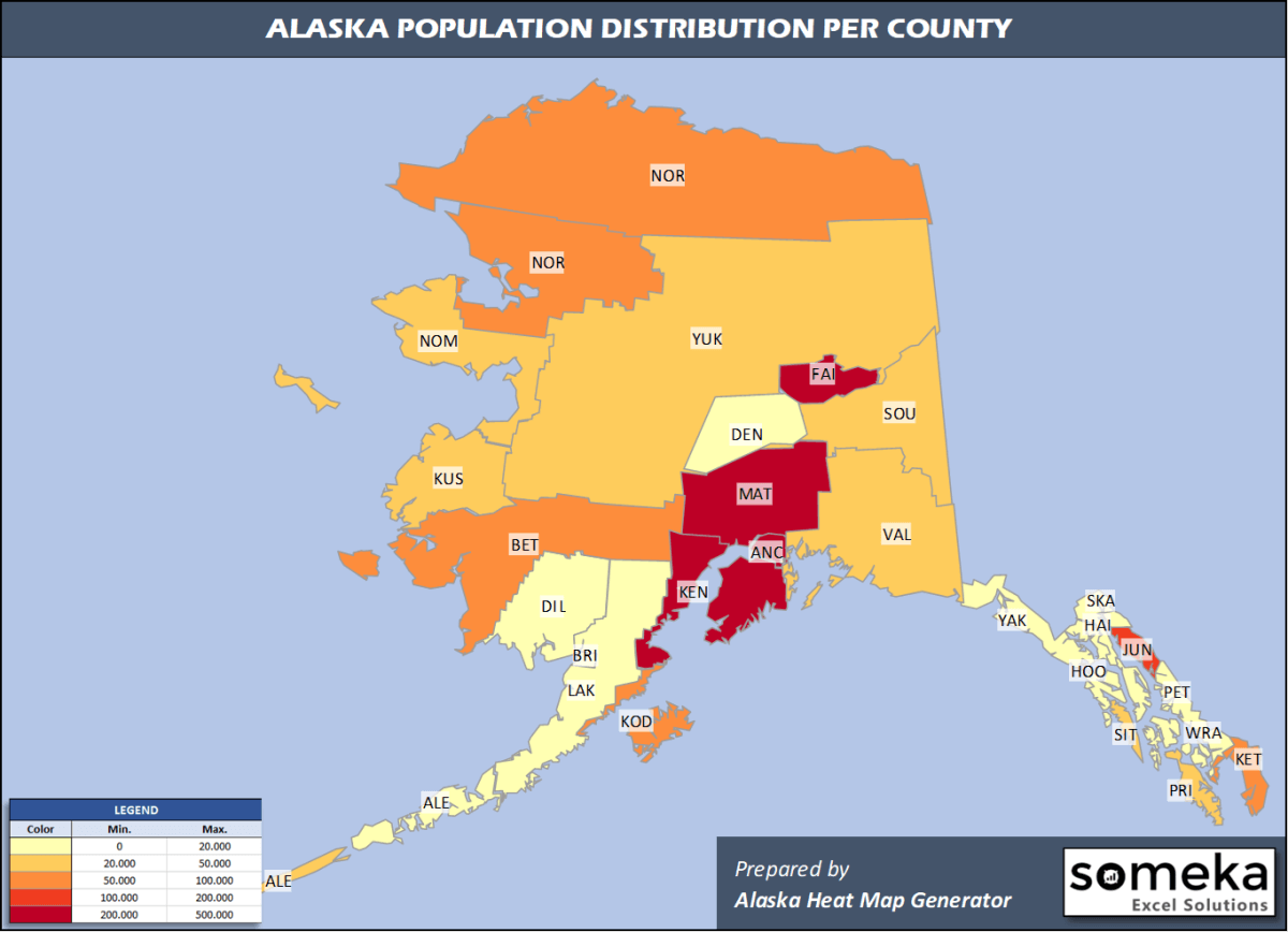 Alaska Population Density 2024 Alaska Population Map County 
