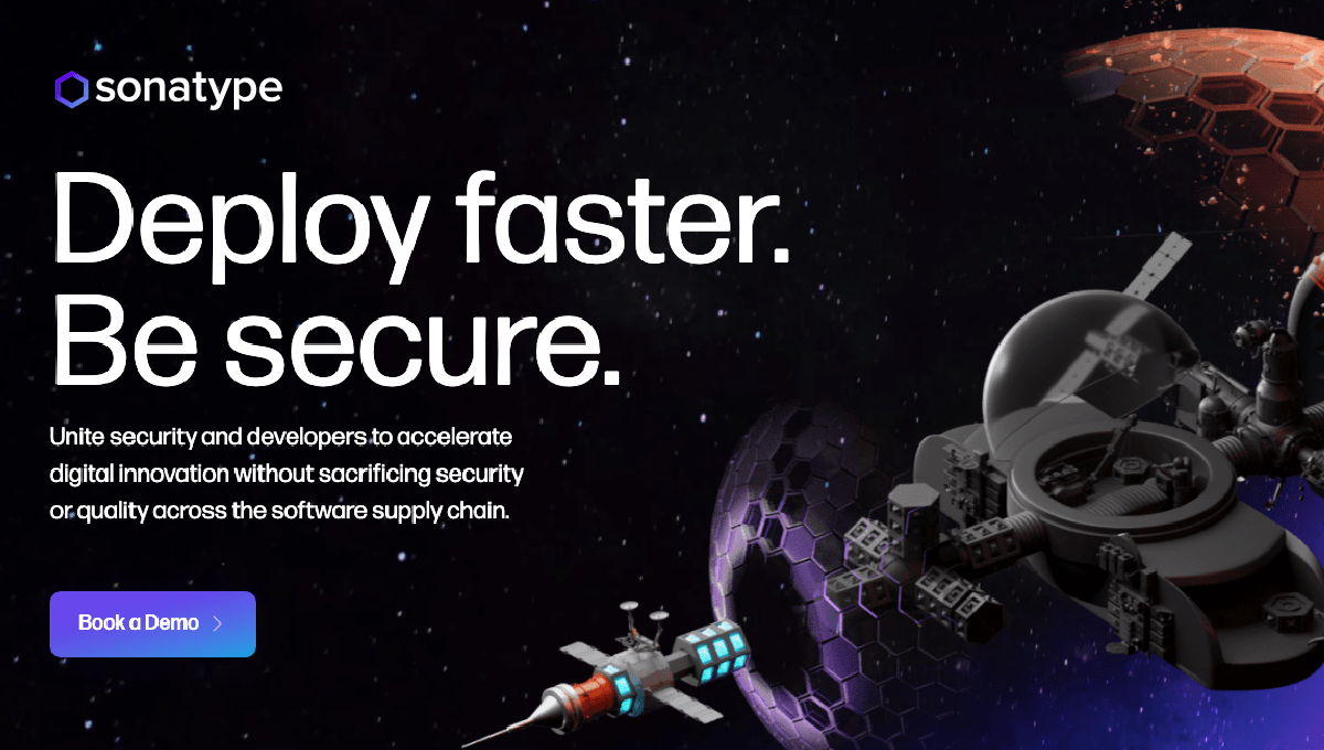 Software Supply Chain Management Sonatype - Geometric Illustration Collection - Full HD Quality