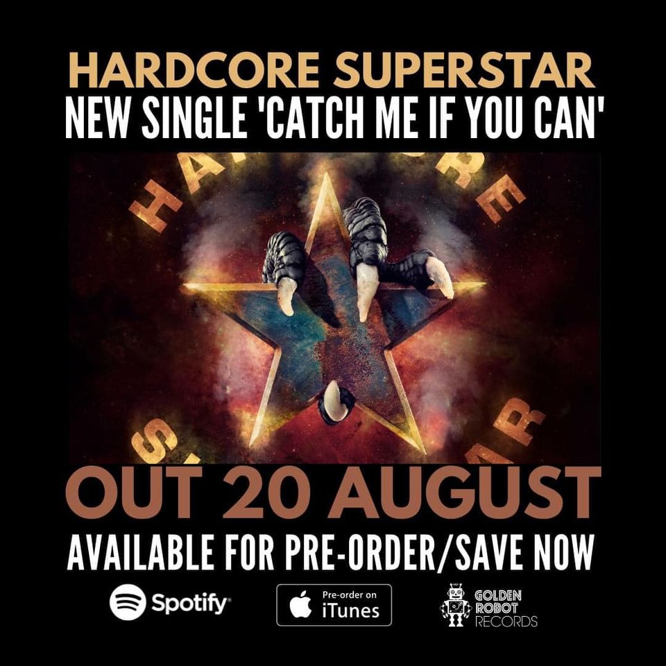 HARDCORE SUPERSTAR Release New Single and Video 'Catch Me If You Can'