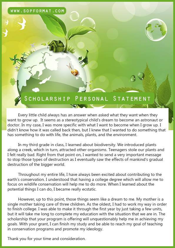 photo With Purpose Scholarship scholarship personal statement format
