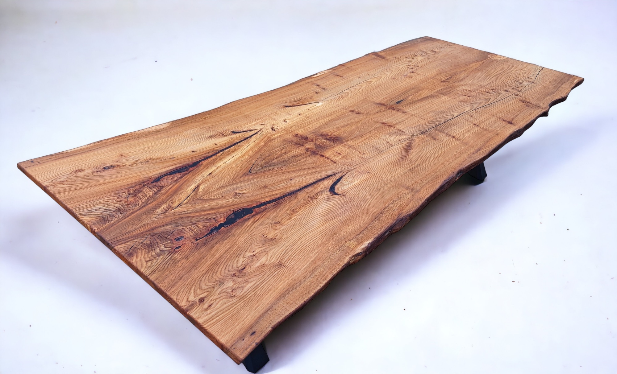 Elm wood table top top
