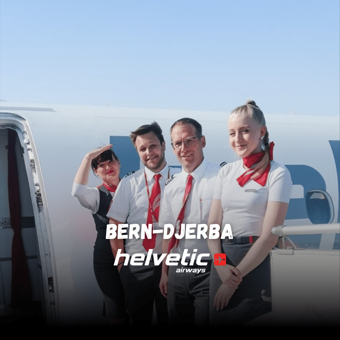 Une nouvelle ligne aérienne Bern-Djerba assurée par Helvetic Airways