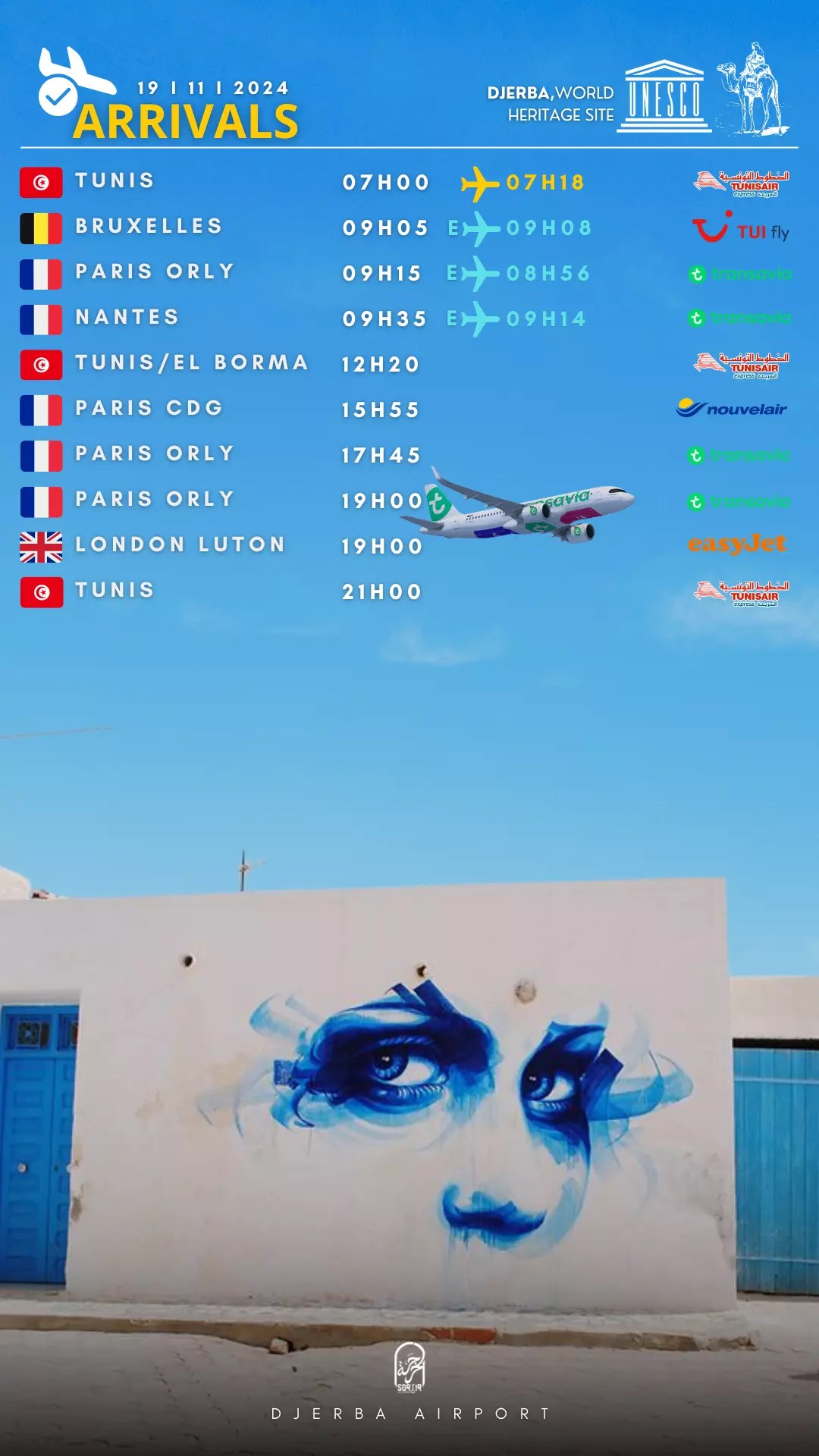 arrivals djerba