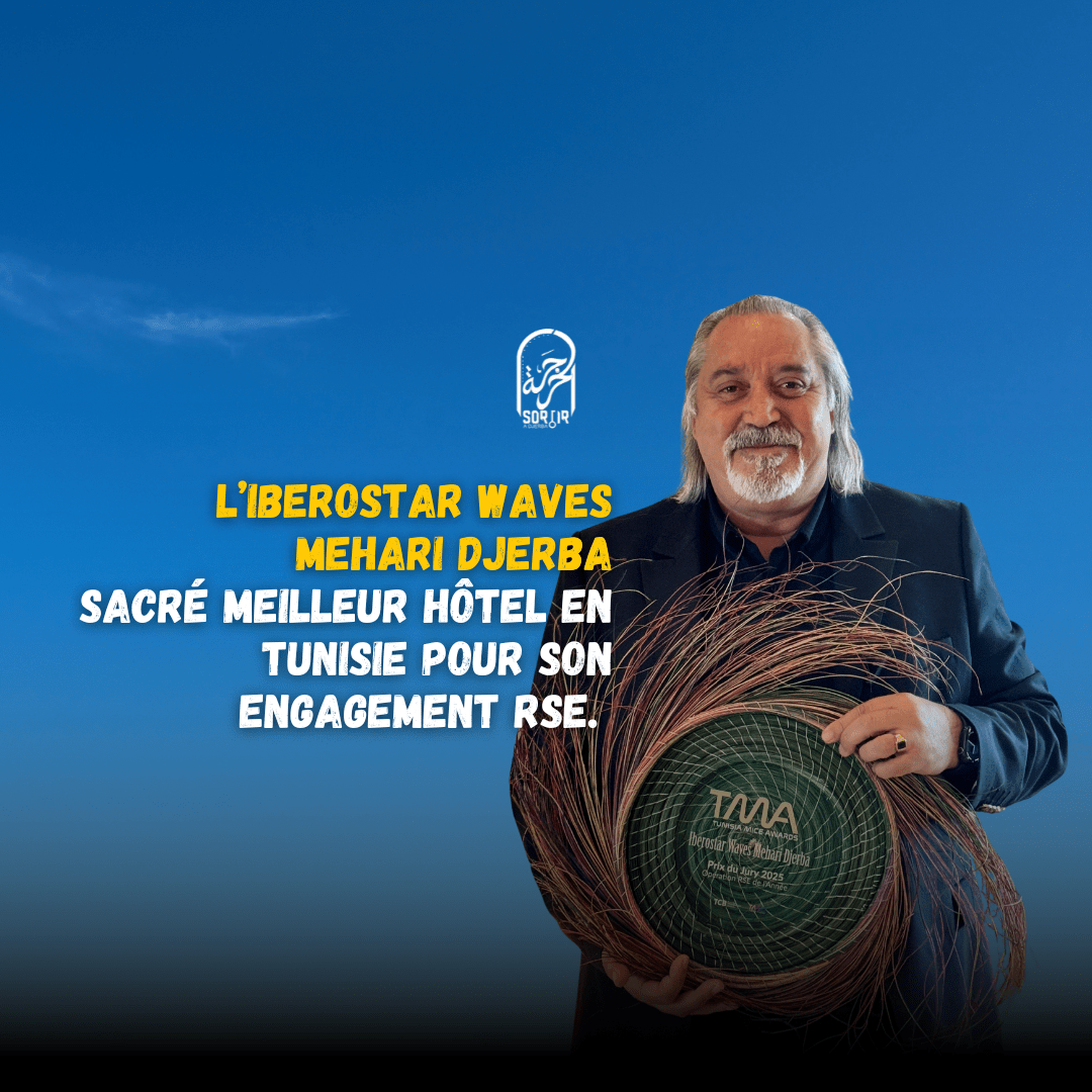 L’Iberostar Waves Mehari Djerba, sacré meilleur hôtel en Tunisie pour son engagement RSE. sortiradjerba flash info