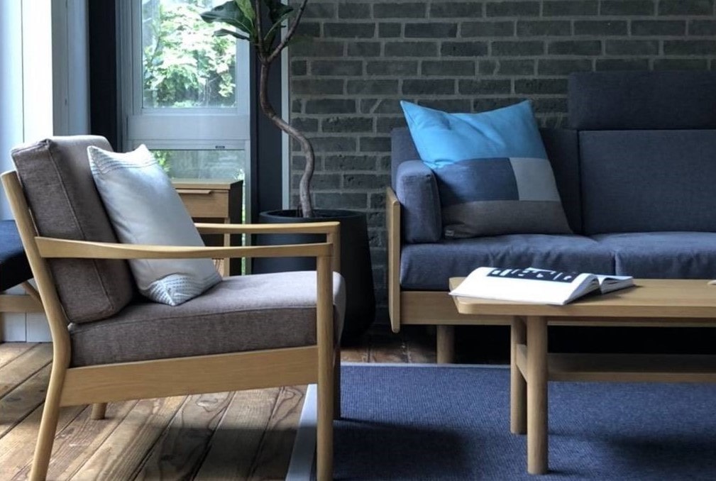 Feel warmth of white oak in Living.